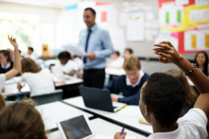 Teaching and learning trends include fostering essential skills like critical thinking and adaptability to prepare students for the future.